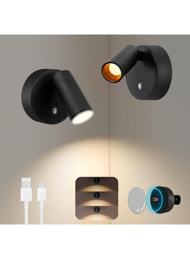 لمبة سبوت ليد لاسلكية داخلية، تعمل ببطارية قابلة لإعادة الشحن ، إضاءة داخلية تُثبت على الحائط للصور وتبرز الأعمال الفنية - Image 2